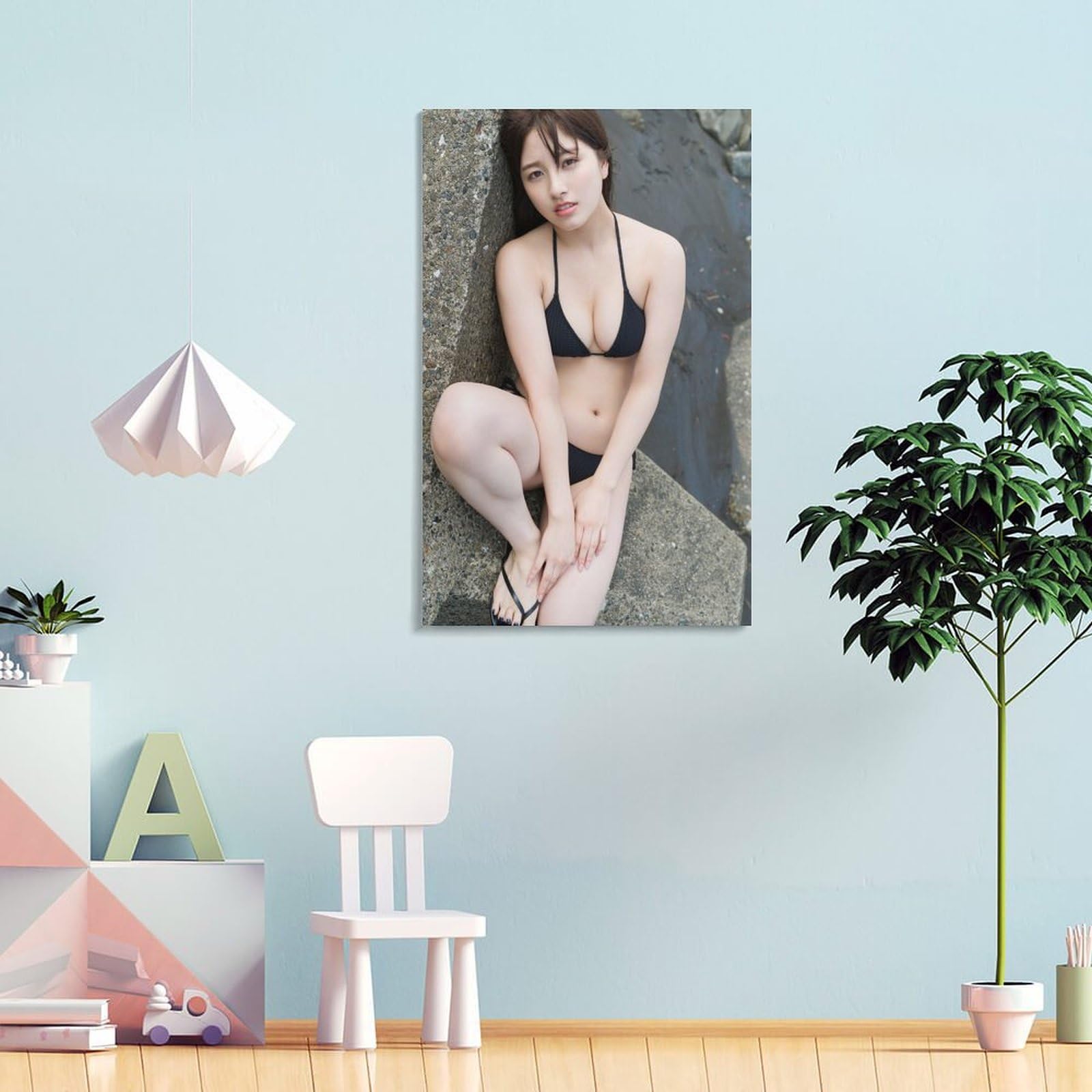 Amazon.co.jp: 大和田南那 キャンバスアートポスター 水着写真ポスター